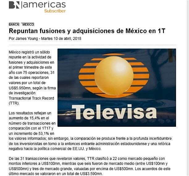RepuntanfusionesyadquisicionesdeMxicoen1T